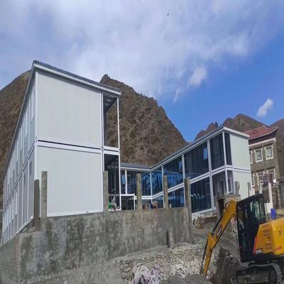Light Earthquake Resistant Prefabricated Steel Apartments Australian Russian Style