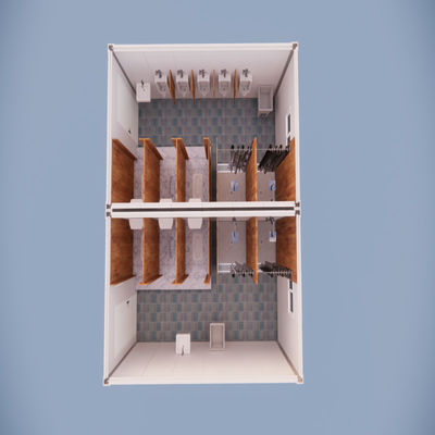 Light Earthquake Resistant Prefabricated Steel Apartments Australian Russian Style