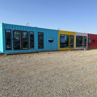 Colourful Camping Container House for Small Store Creative Design Steel Personalized