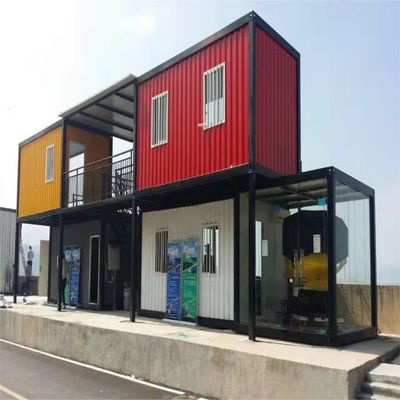 Light Steel Structure Frame Custom Guest House for Commercial Street Scenic Department