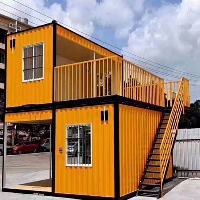 Prefabricated Steel Sandwich Panel Container House For Coffee Shop Modern