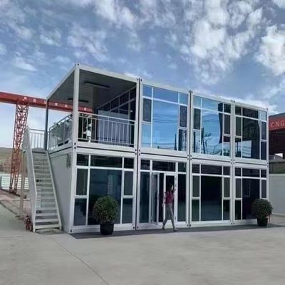 Prefabricated Steel Sandwich Panel Container House For Coffee Shop Modern
