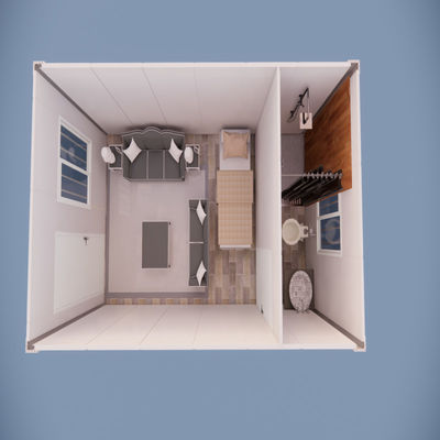 20FT 40FT Prefab Foldable Solid Steady Folding Container House For Shipping