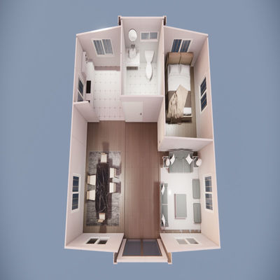 20FT 40FT Prefab Foldable Solid Steady Folding Container House For Shipping
