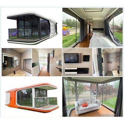 Space Saving Smart Removable Prefab Villa Capsule Room With Kitchen Soundproof