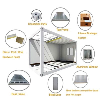 Shop End Customized Container Homes Prefabricated House with Online Technical Support