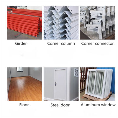 20ft Modular 2 Storey Prefabricated Aluminium Steel Glass Prefab Container House