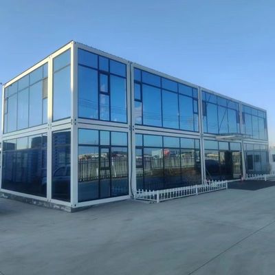 20ft Modular 2 Storey Prefabricated Aluminium Steel Glass Prefab Container House