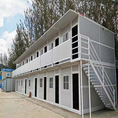 Detachable Container Small 2 Floor Prefab Office Structure Steel Frame for Luxury Office