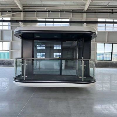 20ft 40ft Glass Camping Villa Shipping Container House for Customized Color in Luxury