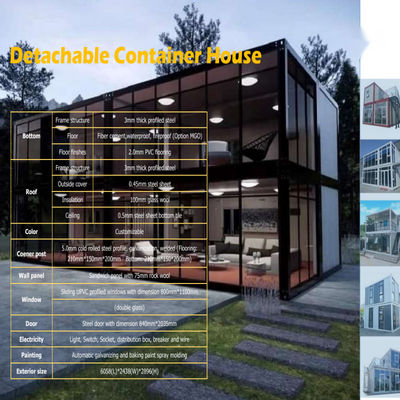Detachable Container Assembled Flat Pack Container House for Luxury Bedroom Office