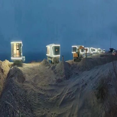 Modular Luxury Space Capsule Container Houses for Workshop and Warehouse Construction