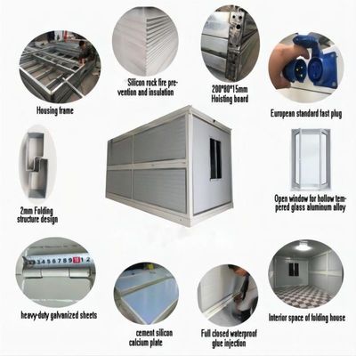20ft Small Villa Shipping Hotel Storage Containers Foldable Container House for Living