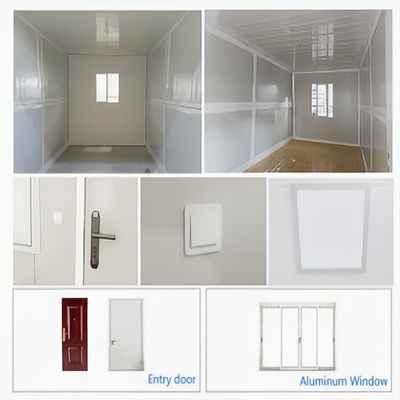 Homes Portable Office Building White or Customized Color Prefab Foldable Container Home