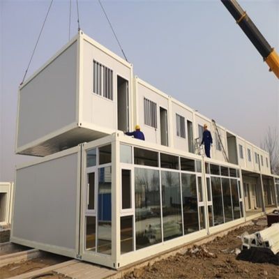Labour Camping Container House with Toilet Room and Fast Assemble on Construction Site