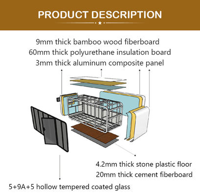 Modular Home Capsule House Pod Apple Cabin Mobile Container House Customization Size