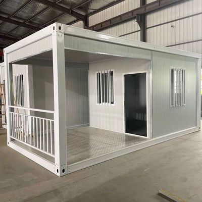 Steel Sandwich Panel Mobile Living Container House 20ft 40ft 2 Bedroom Custom Structure