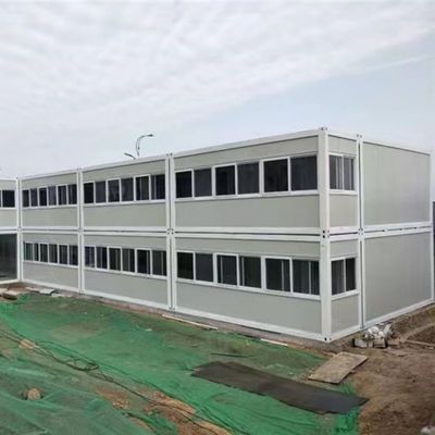 Steel Sandwich Panel Mobile Living Container House 20ft 40ft 2 Bedroom Custom Structure