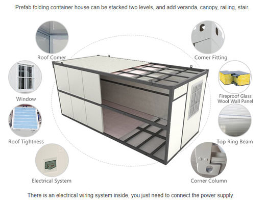 Color Steel Sheet Prefabricated Luxury Modern Ready Made Modular Office Container House