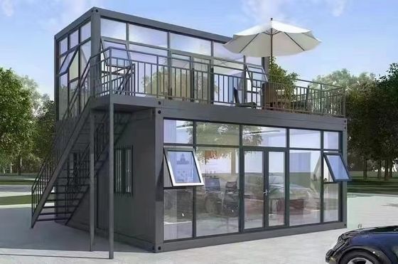 Color Steel Sheet Prefabricated Luxury Modern Ready Made Modular Office Container House