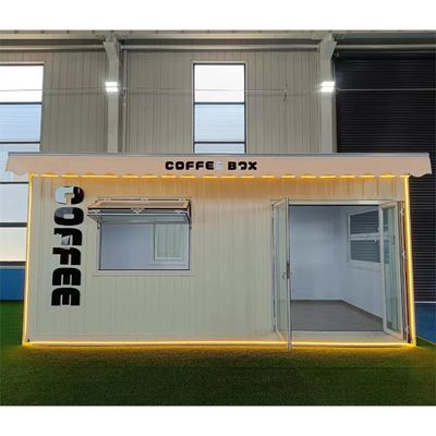 Portable Cafe Coffee Shops Container House Modern Design Style and High Performanc