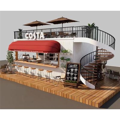 Steel and Sandwich Panel 40ft Prefabricated Luxury Container Homes for Shop Store