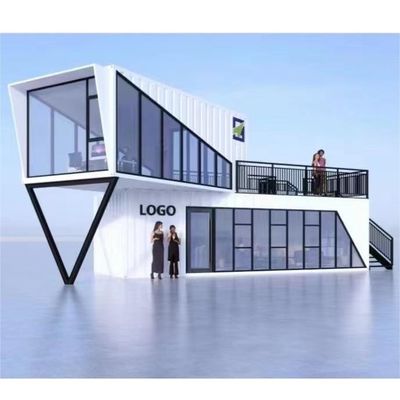 Steel and Sandwich Panel 40ft Prefabricated Luxury Container Homes for Shop Store