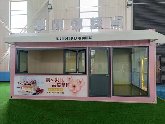 Steel and Sandwich Panel 40ft Prefabricated Luxury Container Homes for Shop Store