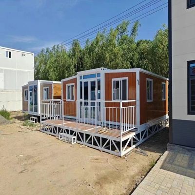 40 Ft Expandable Mobile Home with 2 Bedroom Expanding Container House and Steel Door