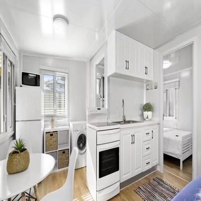 Steel Door Four Bedrooms One Bathroom Luxury 20 40ft Prefab Folding Container Homes