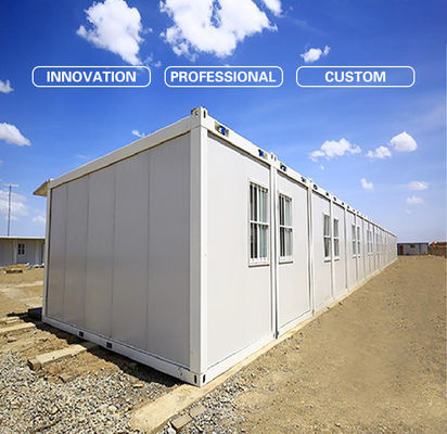 20ft 40ft Prefab Home Office Extendable Steel Modular Container Homes with Box Column