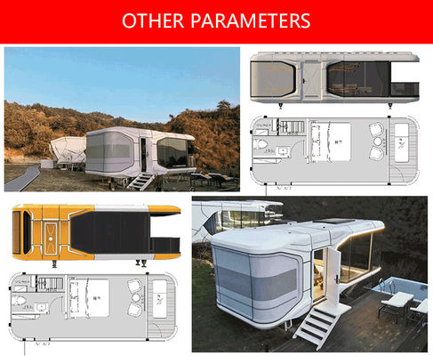 2 Bedroom Prefabricated Modular Houses Hotei Space-Saving Capsule Hotel Accommodation