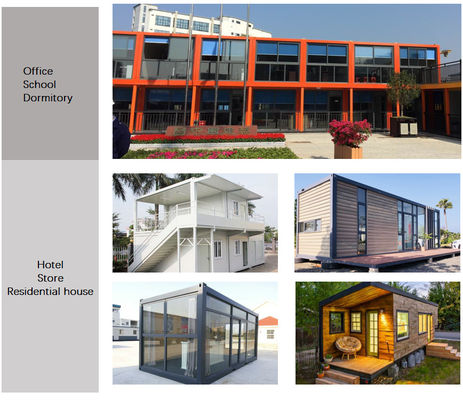 Portable Restaurant Container Homes Foldable Prefab Kits for Modular Stackable Houses