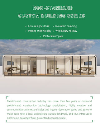 Office Tiny House On Wheels Trailer With 3D Model Design Prefabricated