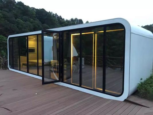 Office Tiny House On Wheels Trailer With 3D Model Design Prefabricated