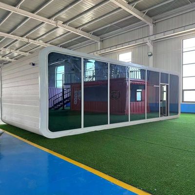 Portable 20ft Container Office in Apple Home Pod Shape with Galvanized Steel Frame
