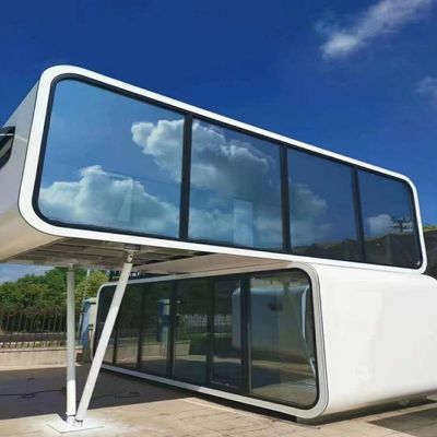 Portable 20ft Container Office in Apple Home Pod Shape with Galvanized Steel Frame