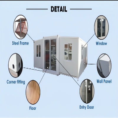 Modular 20ft 40ft Prefabricated Mobile Living Container House with Bathroom and Kitchen