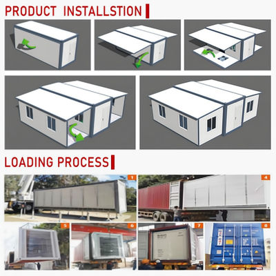 Prefab Four Bedroom One Bathroom Container House with Steel Structure and Sandwich Panel