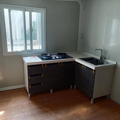 Steel Fabricated House 20ft Office Folding Foldable Expandable Container Workspace