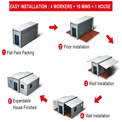 Portable Bedroom Extendable Container Home Mobile Living Container House