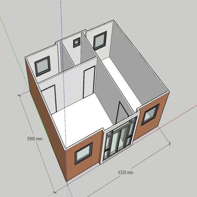 Expandable 3 Bedroom Prefab Container House Insulated Mobile Villa