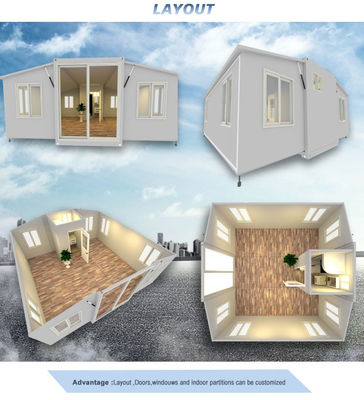 Expandable Shipping Container House Prefabricated Homes With Graphic Design