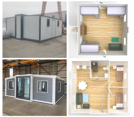Expandable Shipping Container House Prefabricated Homes With Graphic Design