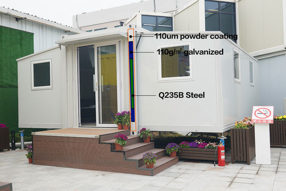 Steel Container House Luxury 40ft Prefab Folding Houses Modern Design