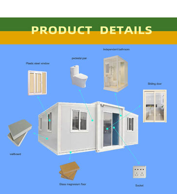 Prefabricated Luxury Living Expandable Container House Steel Structure Frame Welded