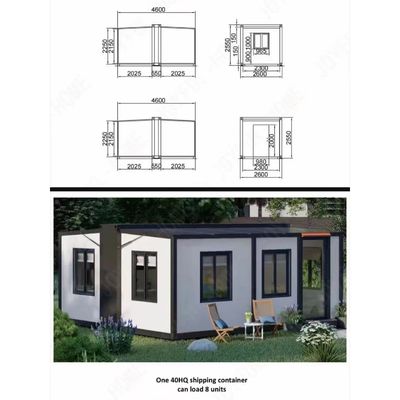 Home Easy Assembly 20ft Expandable 3 Bedrooms Prefab Foldable Container House