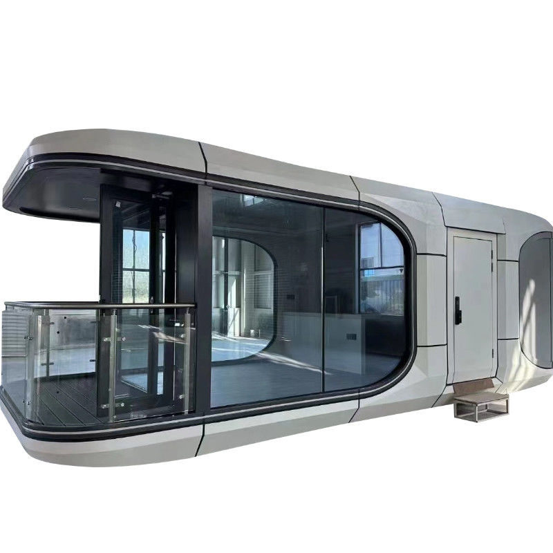Space Saving Smart Removable Prefab Villa Capsule Room With Kitchen Soundproof