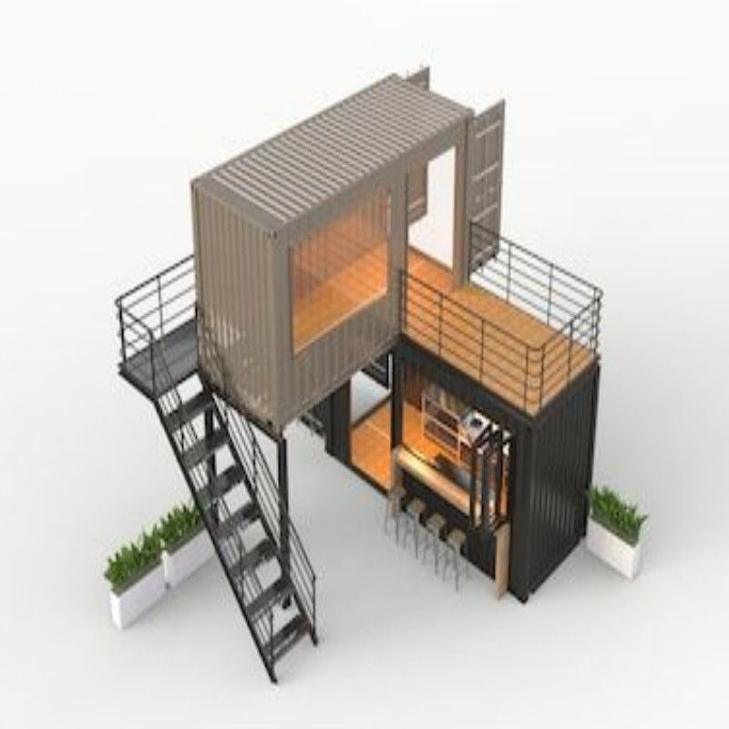 Assembled Flat Pack Container House for Sea Shipment and Dormitory 5800*2480*2896mm