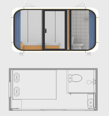 Customized Color Sleeping Apple Pod Cabin with Prefabricated House Pod and Sleeping